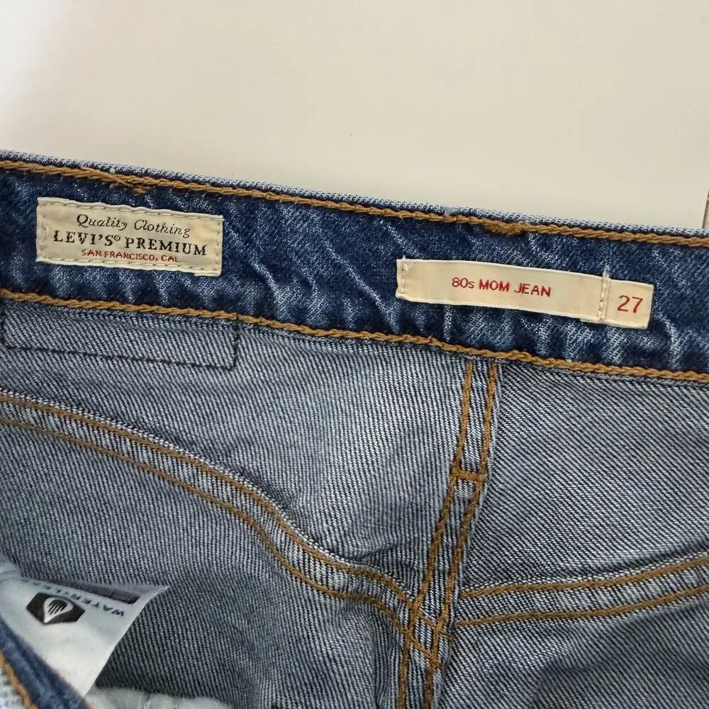 Levi's Premium 80's Mom Jean Tapered Blue High Rise - 27 W27 L28